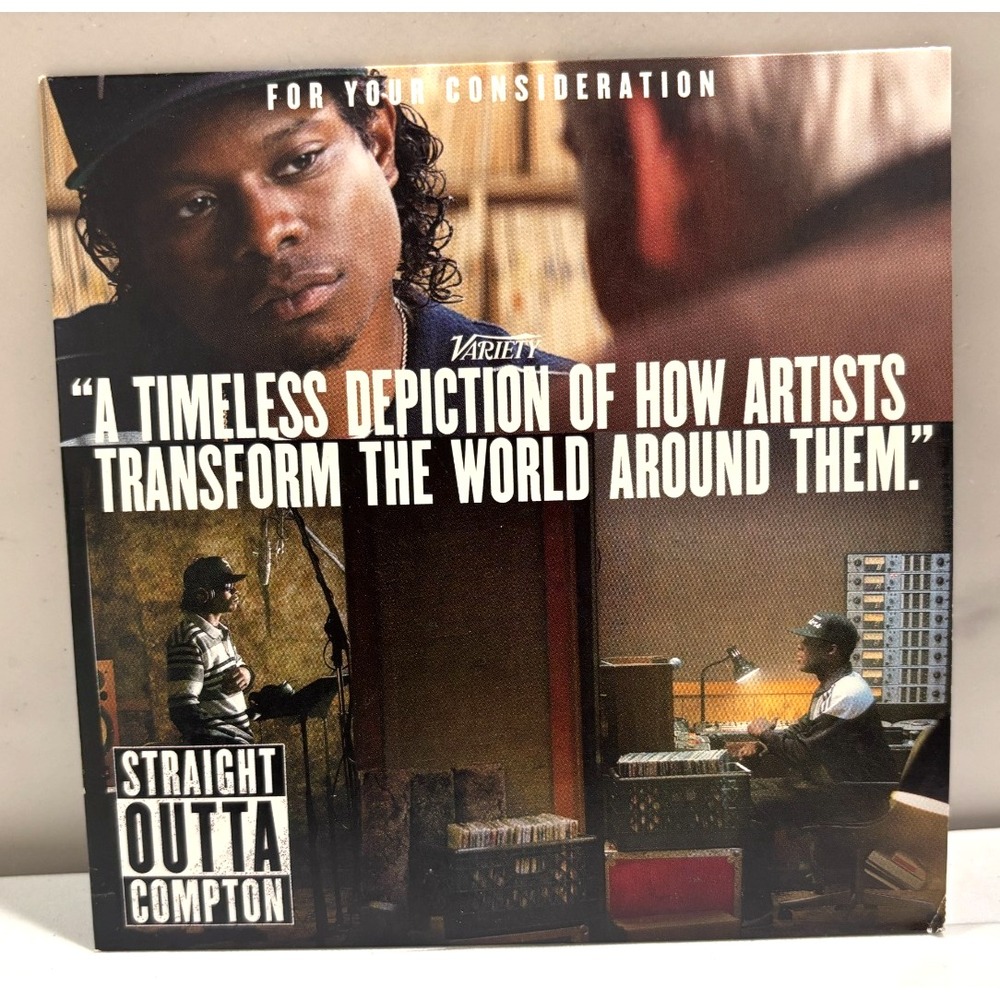 Universal Straight Outta Compton 2015 FYC Awards Screener DVD Promo Disc